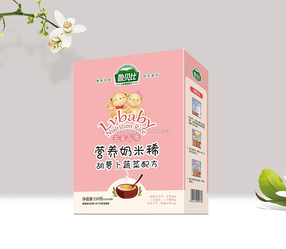 營養(yǎng)奶米稀胡蘿卜蔬菜配方盒裝圖片